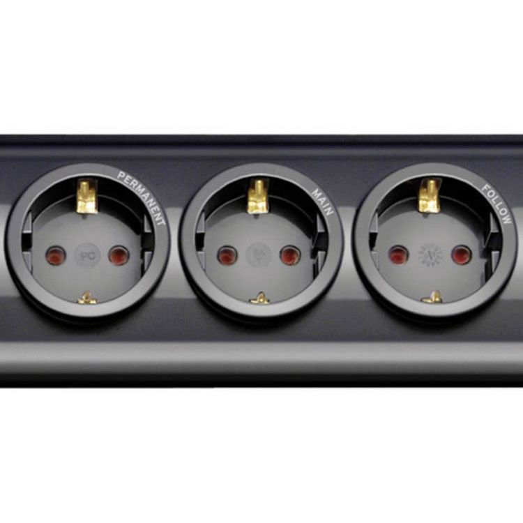 Produktbild: Brennenstuhl 1153300477 Main/Follow-Steckdosenleiste 7fach Schwarz Schutzkontakt 1St.