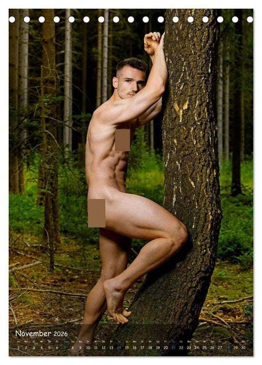 Produktbild: Naturburschen... intim (Tischkalender 2026 DIN A5 hoch), CALVENDO Monatskalender