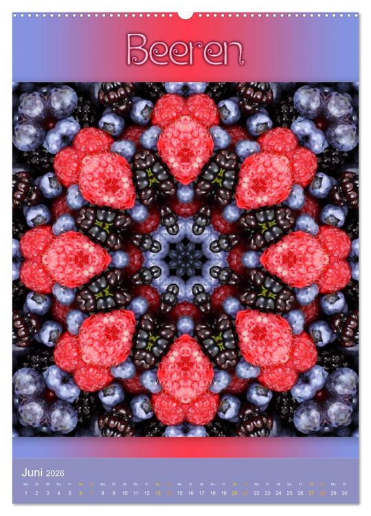 Produktbild: Kulinarische Mandalas (Wandkalender 2026 DIN A2 hoch), CALVENDO Monatskalender