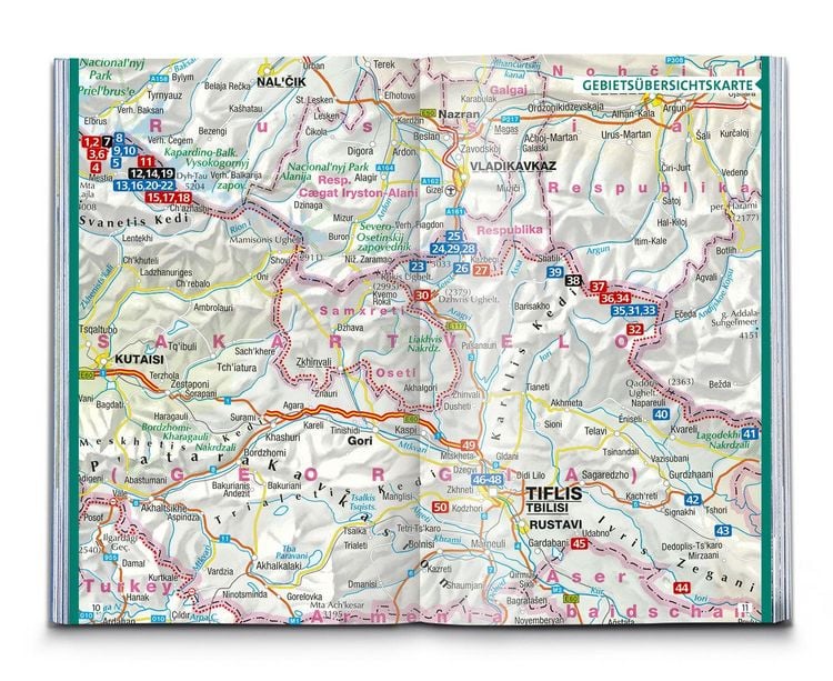 Produktbild: KOMPASS Wanderf&uuml;hrer Georgien, Kaukasus, 50 Touren mit Extra-Tourenkarte