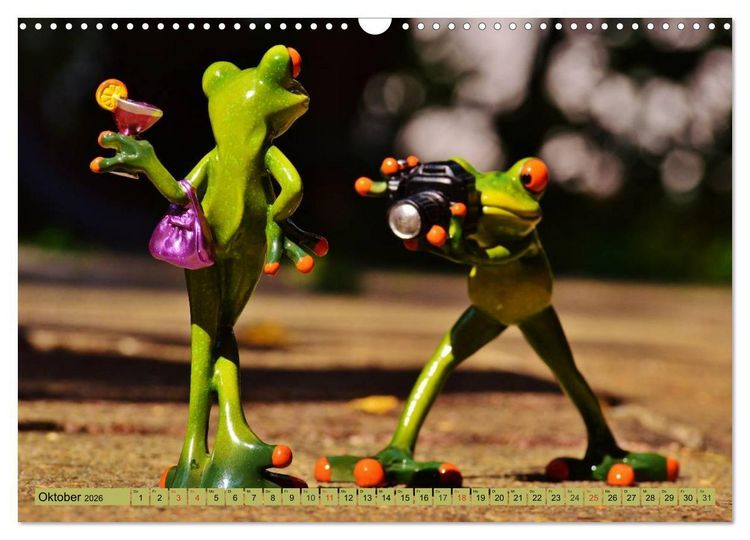 Produktbild: Froschsommer. Liebe, Sonne und Urlaub (Wandkalender 2026 DIN A3 quer), CALVENDO Monatskalender
