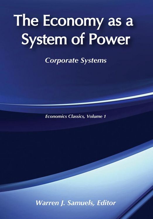 Produktbild: The Economy as a System of Power
