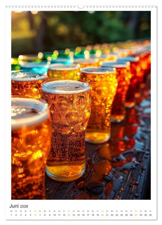 Produktbild: Cooles Bier - K&ouml;stliches aus der Natur. (Wandkalender 2026 DIN A2 hoch), CALVENDO Monatskalender
