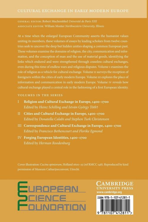 Produktbild: Cultural Exchange in Early Modern Europe