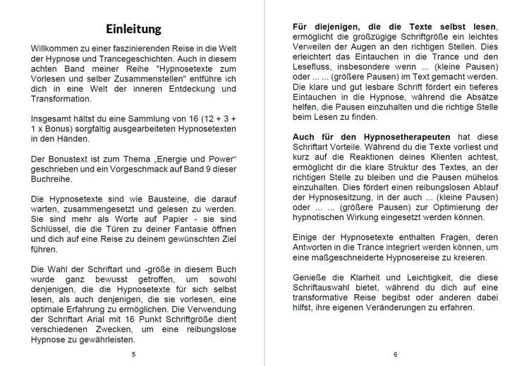 Produktbild: Hypnosetexte zum Vorlesen und selber Zusammenstellen 8