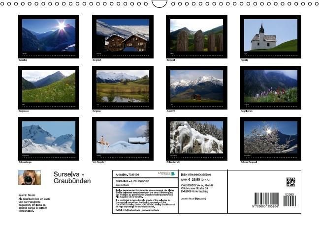 Produktbild: Surselva - Graub&uuml;nden (Wandkalender immerw&auml;hrend DIN A3 quer)