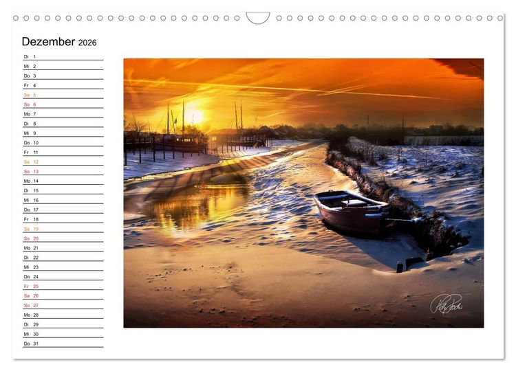 Produktbild: Friesland - am Vareler Hafen (Wandkalender 2026 DIN A3 quer), CALVENDO Monatskalender