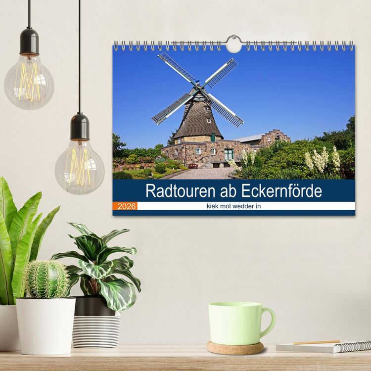 Produktbild: Radtouren ab Eckernf&ouml;rde (Wandkalender 2026 DIN A4 quer), CALVENDO Monatskalender