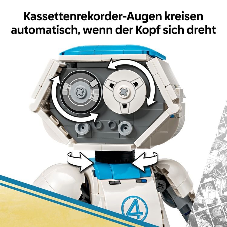 Produktbild: LEGO ǀ Marvel 76339 The Fantastic Four H.E.R.B.I.E., Bauset zum Spielen und Sammeln
