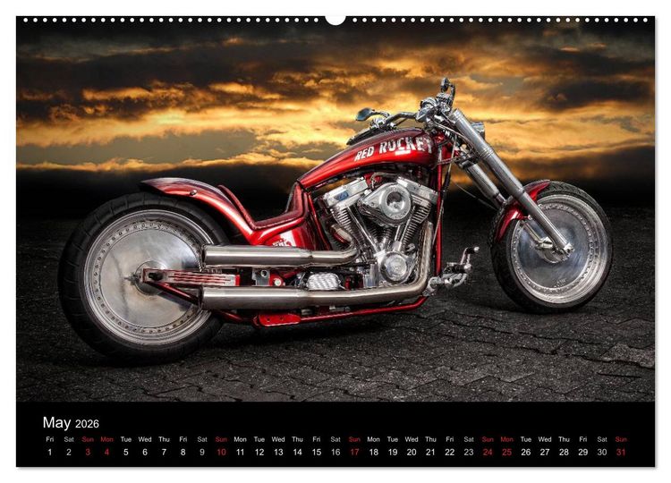 Produktbild: Motorbike Dreams (High Quality Premium Wall Calendar 2026 DIN A2 landscape),CALVENDO 12 Month Wall Calendar