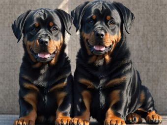 Produktbild: CALVENDO Puzzle Majest&auml;tische Rottweiler - Voller Kraft und Loyalit&auml;t | 1000 Teile Lege-Gr&ouml;&szlig;e 64x48cm Foto-Puzzle f&uuml;r gl&uuml;ckliche Stunden