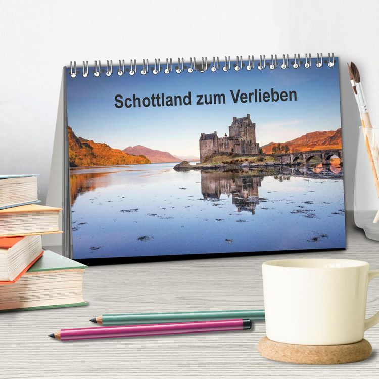 Produktbild: Schottland zum Verlieben (Tischkalender 2026 DIN A5 quer), CALVENDO Monatskalender