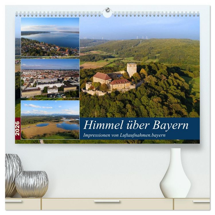 Produktbild: Himmel &uuml;ber Bayern (hochwertiger Premium Wandkalender 2026 DIN A2 quer), Kunstdruck in Hochglanz
