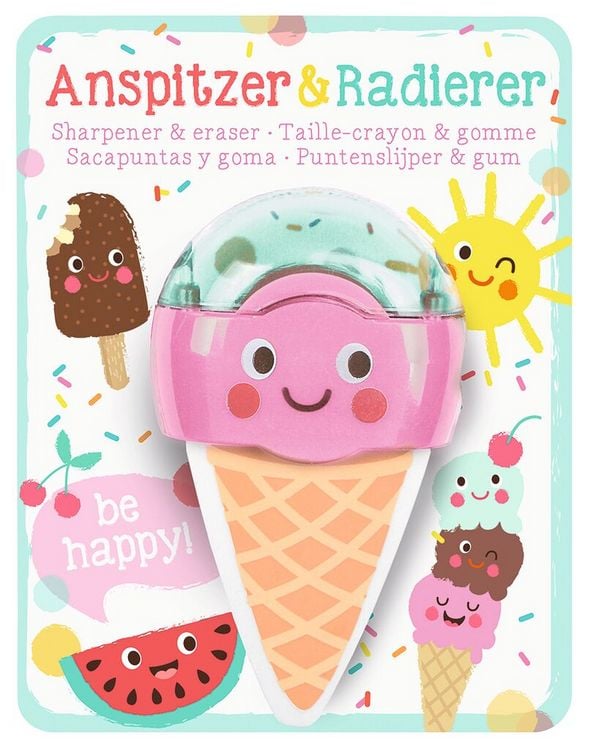 Produktbild: Be happy Anspitzer & Radierer