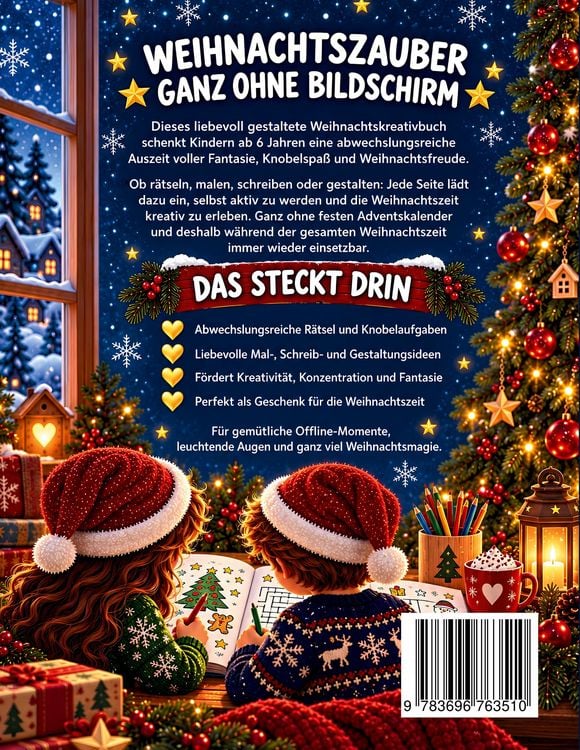 Produktbild: Mein erstes Mitmach-Weihnachtskreativbuch -100% Offline 1000% Weihnachtszauber