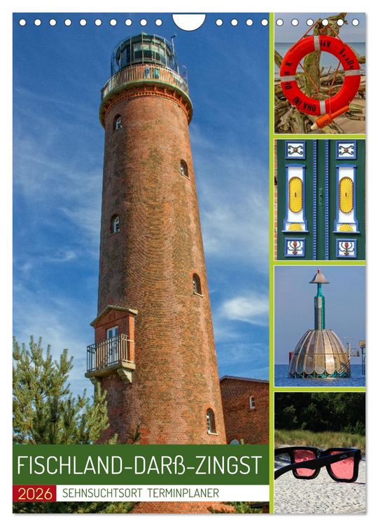 Produktbild: Sehnsuchtsort Fischland-Dar&szlig;-Zingst (Wandkalender 2026 DIN A4 hoch), CALVENDO Monatskalender
