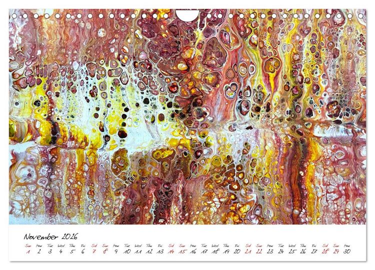 Produktbild: Your abstract colourful year (Wall Calendar 2026 DIN A4 landscape), CALVENDO 12 Month Wall Calendar