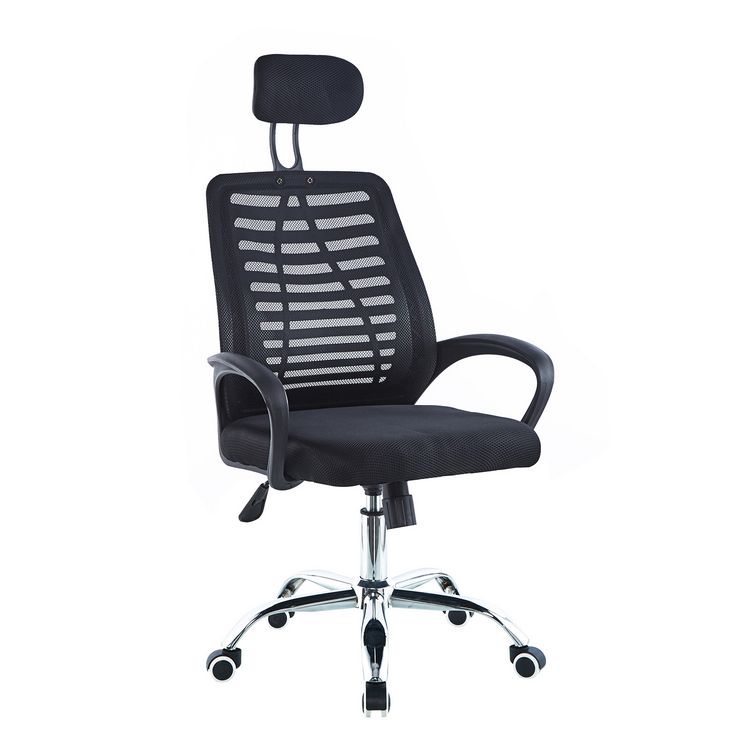 Produktbild: HTI-Living B&uuml;rostuhl Terry mit Kopfst&uuml;tze Terry Schwarz Netz