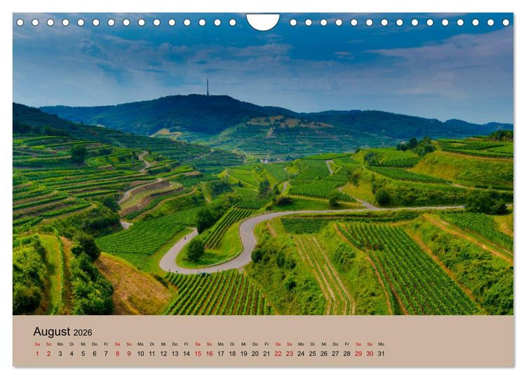 Produktbild: Kaiserstuhlblicke (Wandkalender 2026 DIN A4 quer), CALVENDO Monatskalender