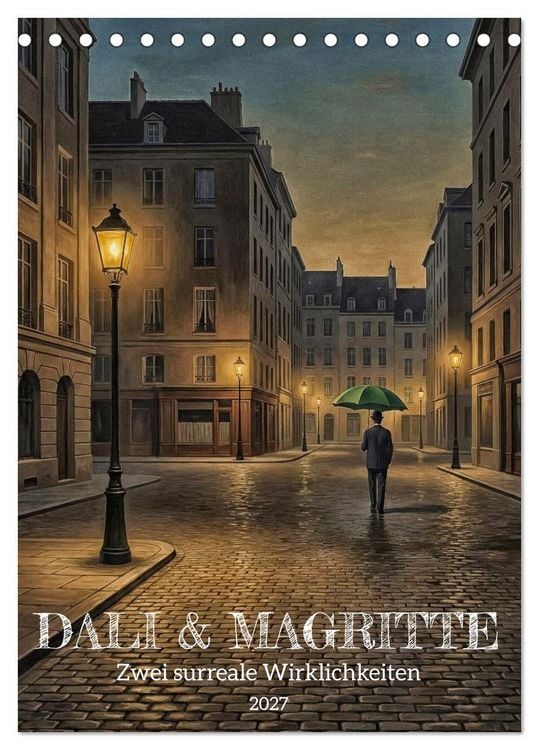 Produktbild: Dali und Magritte: zwei surreale Wirklichkeiten (Tischkalender 2027 DIN A5 hoch), CALVENDO Monatskalender