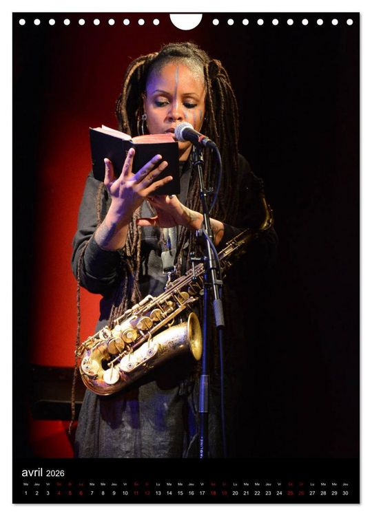 Produktbild: Jazz on sax (Calendrier mural 2026 DIN A4 horizontal), CALVENDO calendrier mensuel