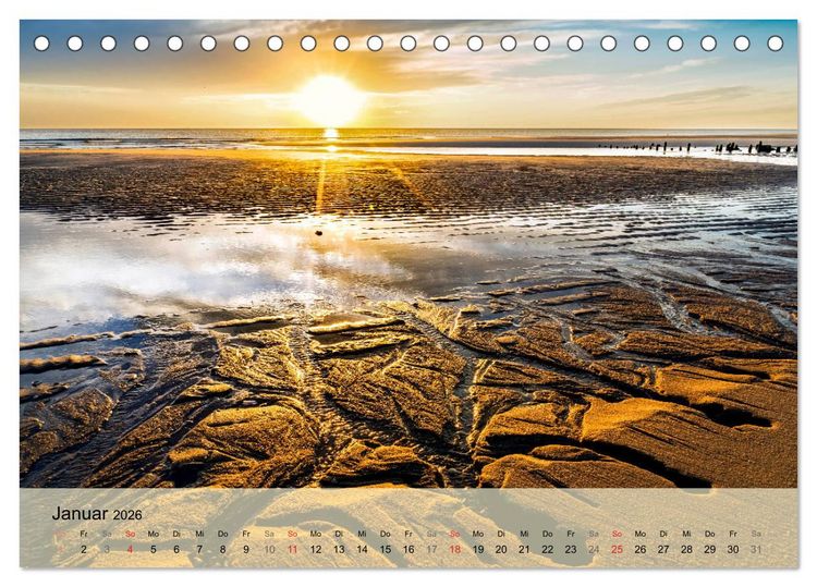 Produktbild: Nordsee - Traum (Tischkalender 2026 DIN A5 quer), CALVENDO Monatskalender