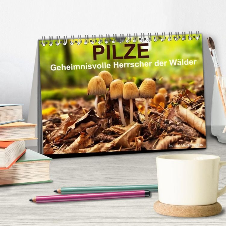 Produktbild: Pilze - Geheimnisvolle Herrscher der W&auml;lder (Tischkalender 2026 DIN A5 quer), CALVENDO Monatskalender