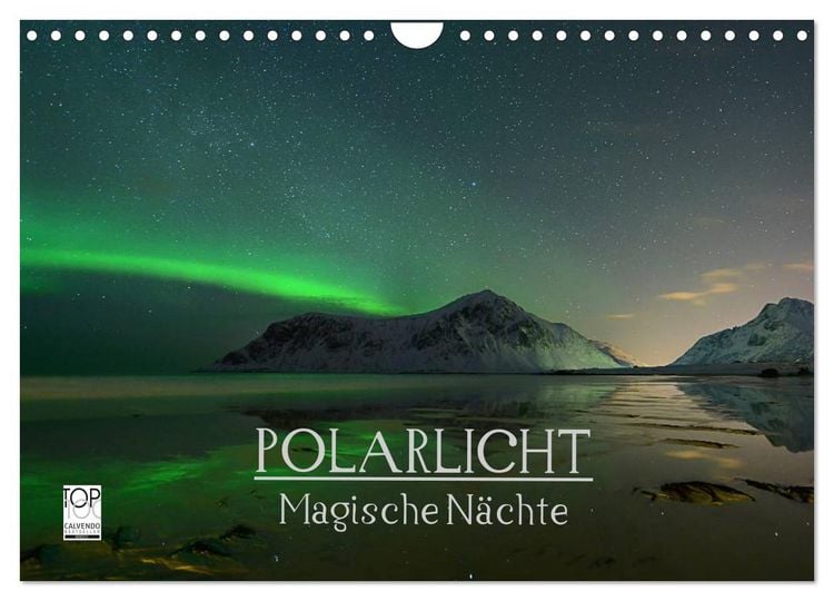Produktbild: Magische N&auml;chte - POLARLICHT (Wandkalender 2026 DIN A4 quer), CALVENDO Monatskalender
