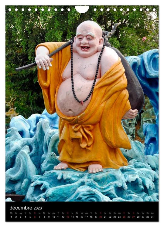 Produktbild: Bouddha Portraits du Sage (Calendrier mural 2026 DIN A4 horizontal), CALVENDO calendrier mensuel