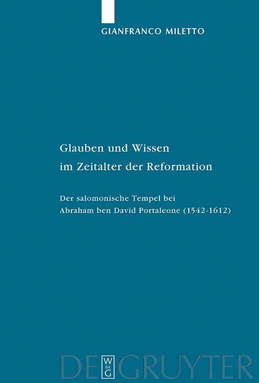 Produktbild: Glauben und Wissen im Zeitalter der Reformation
