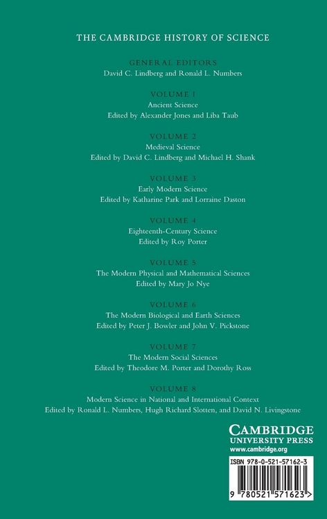 Produktbild: The Cambridge History of Science