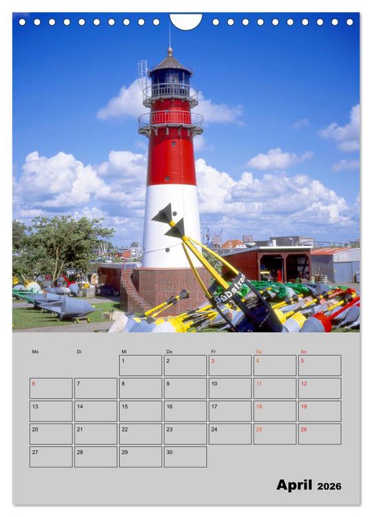 Produktbild: Attraktive Leuchtt&uuml;rme (Wandkalender 2026 DIN A4 hoch), CALVENDO Monatskalender