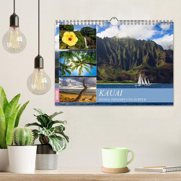 Produktbild: Kauai - Einmal Paradies und zur&uuml;ck (Wandkalender 2026 DIN A4 quer), CALVENDO Monatskalender
