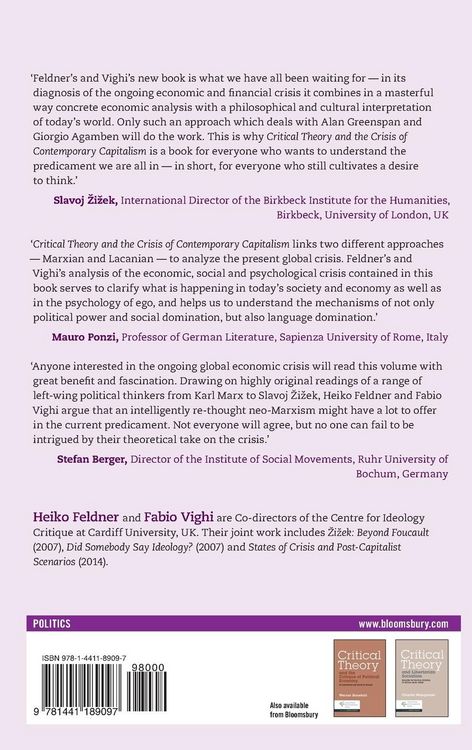 Produktbild: Critical Theory and the Crisis of Contemporary Capitalism
