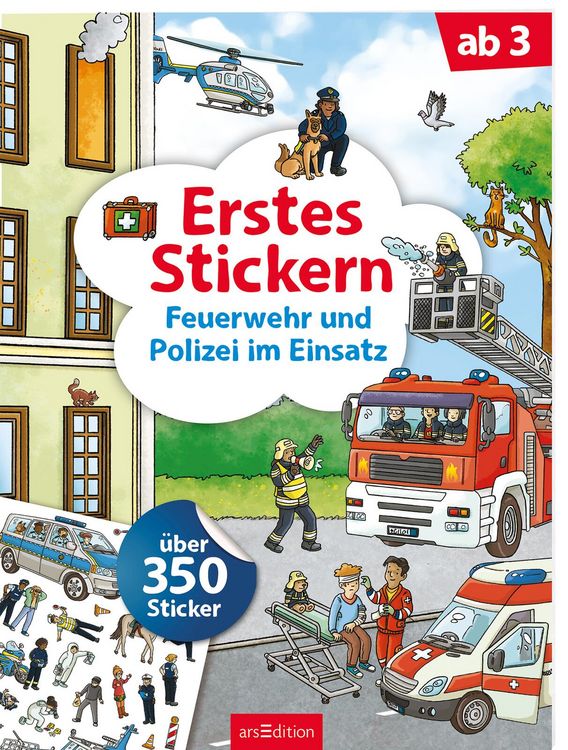 Produktbild: Erstes Stickern &ndash; Feuerwehr und Polizei im Einsatz