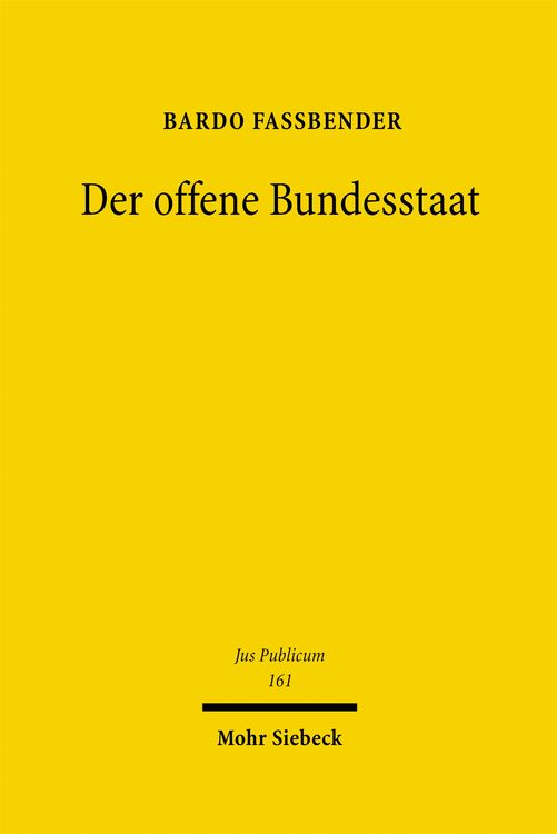Produktbild: Der offene Bundesstaat