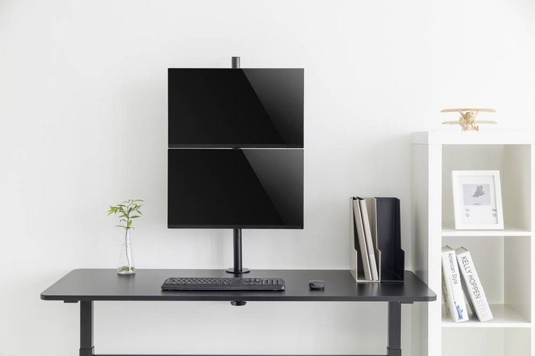 Produktbild: SpeaKa Professional SP-MM-420 Monitorhalterung 2 Display(s) 33,8 cm (13,3") - 81,3 cm (32") Schwarz Neigbar, Schwenkbar, Drehbar, H&ouml;henverstellbar