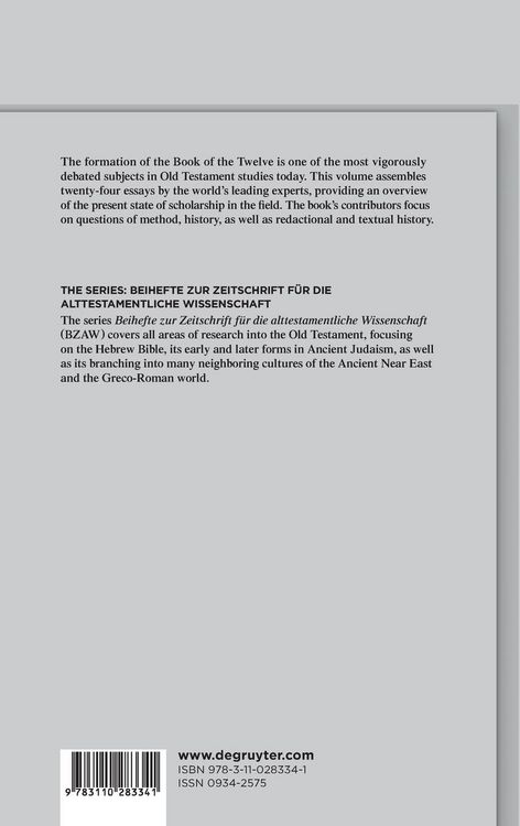 Produktbild: Perspectives on the Formation of the Book of the Twelve