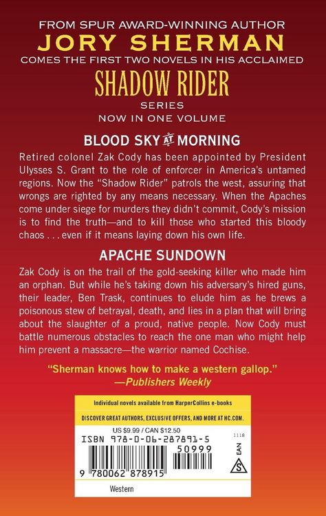 Produktbild: Shadow Rider: Blood Sky at Morning and Shadow Rider: Apache Sundown