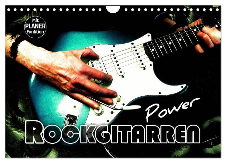 Produktbild: Rockgitarren Power (Wandkalender 2026 DIN A4 quer), CALVENDO Monatskalender