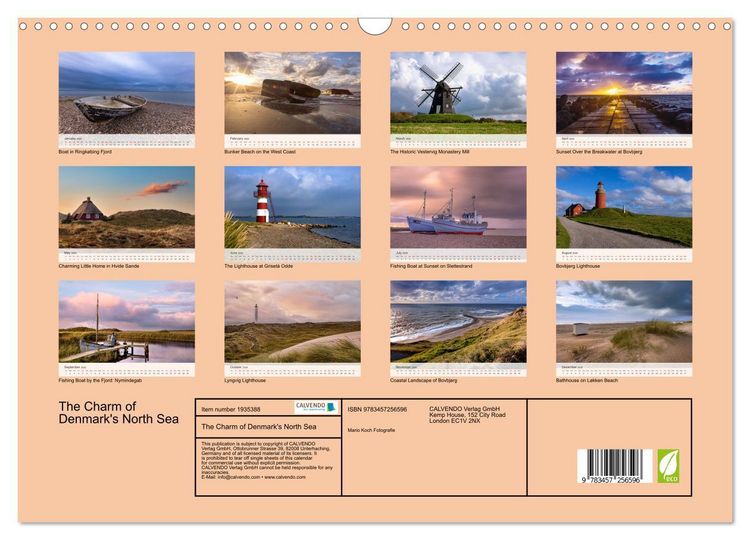 Produktbild: The Charm of Denmark's North Sea (Wall Calendar 2026 DIN A3 landscape), CALVENDO 12 Month Wall Calendar