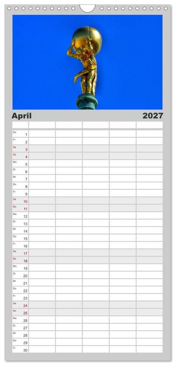 Produktbild: Familienplaner 2027 - POTSDAM. Du bist so sch&ouml;n mit 5 Spalten (Wandkalender, 21 x 45 cm) CALVENDO