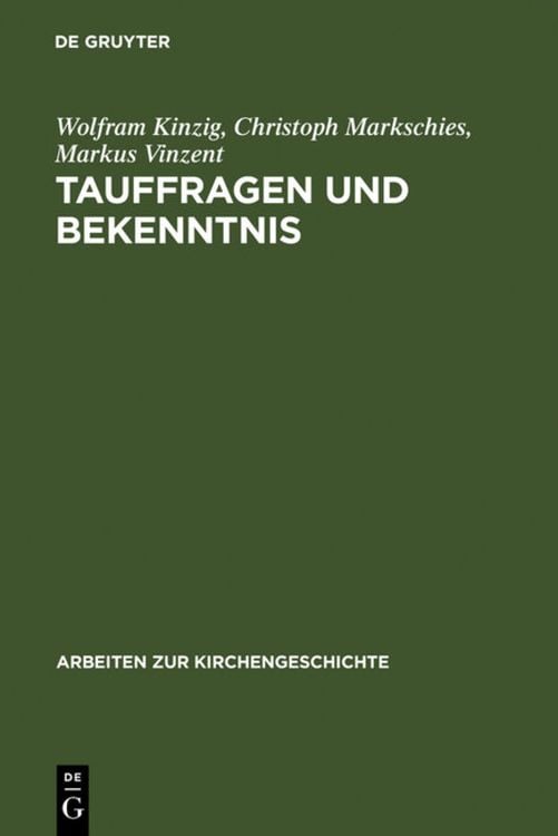 Produktbild: Tauffragen und Bekenntnis