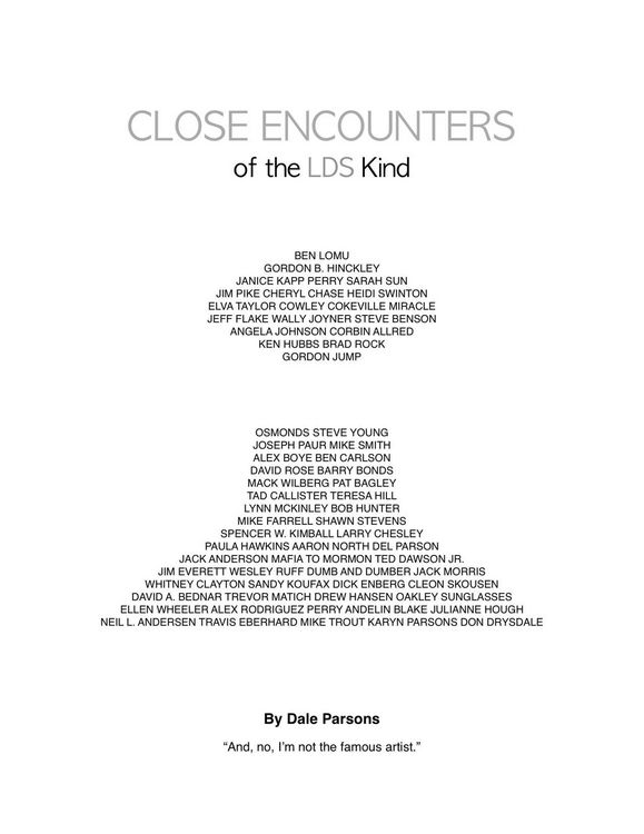 Produktbild: Close Encounters of the LDS Kind