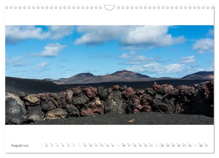 Produktbild: Lanzarote - Insel der Feuerberge (Wandkalender 2026 DIN A3 quer), CALVENDO Monatskalender
