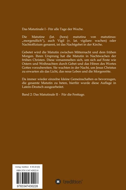 Produktbild: Matutinale I