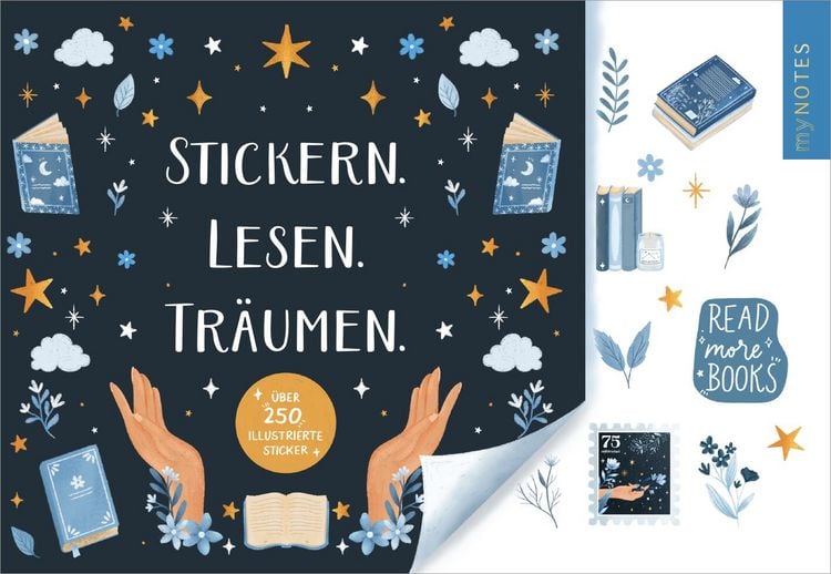 Produktbild: myNOTES Papeterie: Stickern. Lesen. Tr&auml;umen.