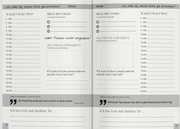 Produktbild: Das Erfolgsjournal - Ich liebe es, meine Ziele zu erreichen, das pers&ouml;nliche & offizielle Journal von Philip Hopf, Erfolgsplaner f&uuml;r Disziplin, Fokus & Klarheit, Tagesplanung, Dankbarkeit, Zielsetzung & Produktivit&auml;t steigern
