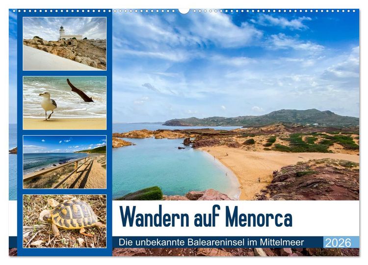 Produktbild: Wandern auf Menorca (Wandkalender 2026 DIN A2 quer), CALVENDO Monatskalender