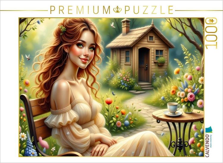 Produktbild: CALVENDO Puzzle Sonnengl&uuml;ck im Garten | 1000 Teile Lege-Gr&ouml;&szlig;e 64x48cm Foto-Puzzle f&uuml;r gl&uuml;ckliche Stunden